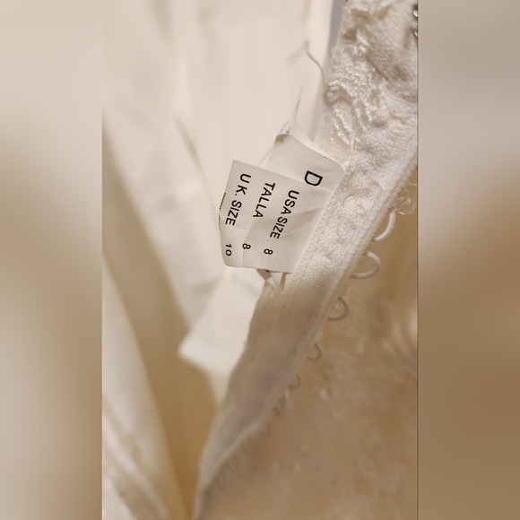 NWT Morilee Ivory Lace Sequin & Pearl Embellished Wedding Gown Sample - Picture 17 of 17